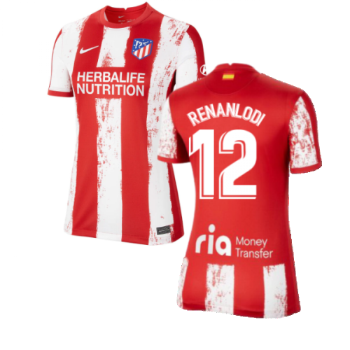 2021-2022 Atletico Madrid Womens Home Shirt (RENAN LODI 12)