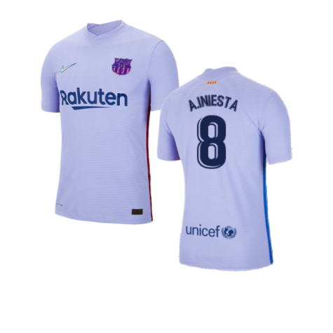 2021-2022 Barcelona Away Shirt (Kids) (A.INIESTA 8)