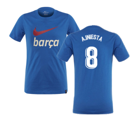 2021-2022 Barcelona Vapor Away Shirt (A.INIESTA 8)