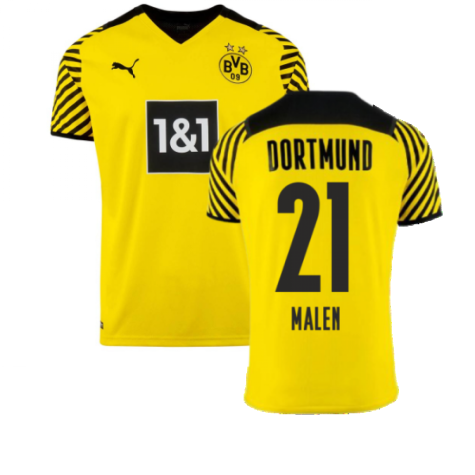 2021-2022 Borussia Dortmund Home Shirt (Kids) (MALEN 21)