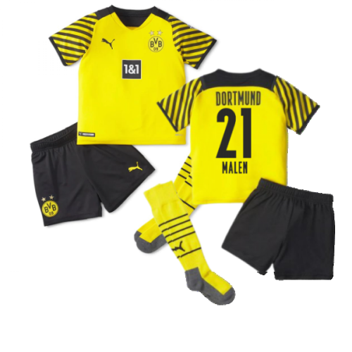 2021-2022 Borussia Dortmund Home Mini Kit (MALEN 21)