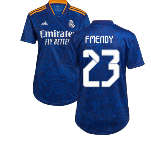 Real Madrid 2021-2022 Womens Away Shirt (F MENDY 23)