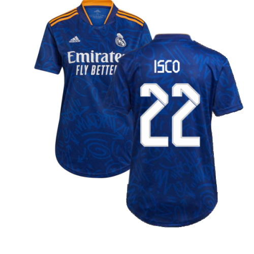 Real Madrid 2021-2022 Womens Away Shirt (ISCO 22)