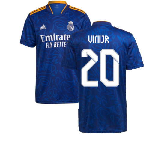 Real Madrid 2021-2022 Away Shirt (VINI JR 20)