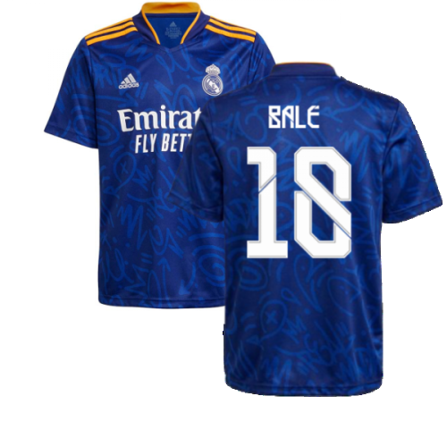 Real Madrid 2021-2022 Away Shirt (Kids) (BALE 18)