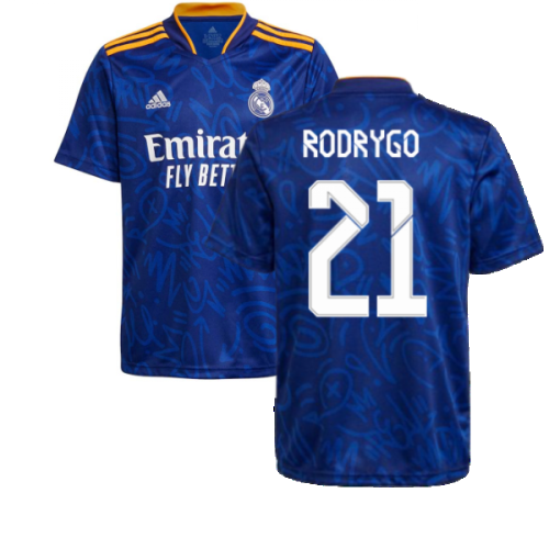 Real Madrid 2021-2022 Away Shirt (Kids) (RODRYGO 21)