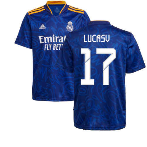 Real Madrid 2021-2022 Away Shirt (Kids) (LUCAS V 17)