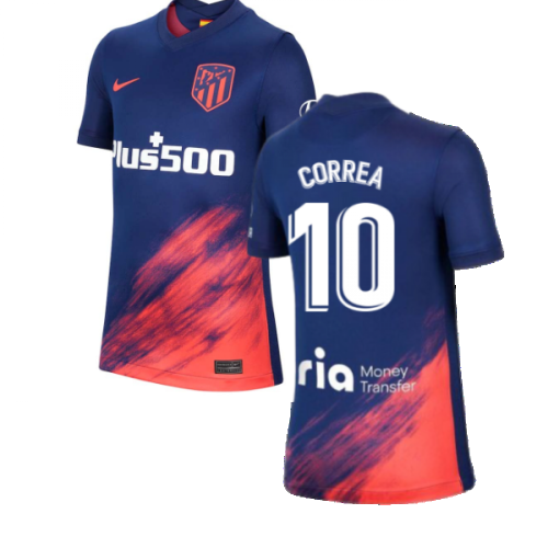 2021-2022 Atletico Madrid Away Shirt (Kids) (CORREA 10)