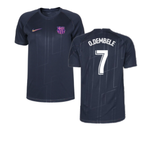 2021-2022 Barcelona Away Mini Kit (Kids) (O.DEMBELE 7)