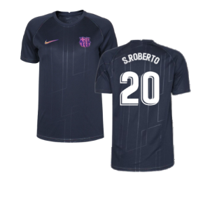 2021-2022 Barcelona Away Mini Kit (Kids) (S.ROBERTO 20)