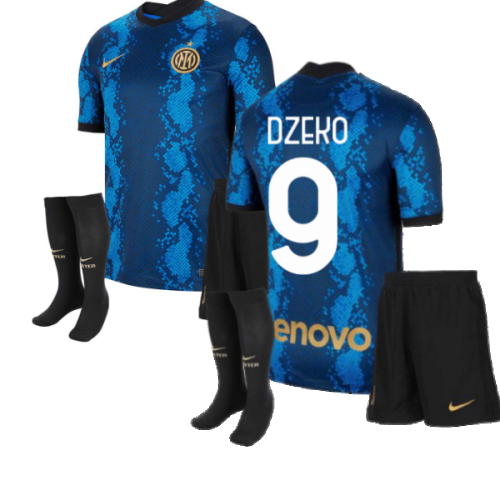 2021-2022 Inter Milan Little Boys Home Kit (DZEKO 9)