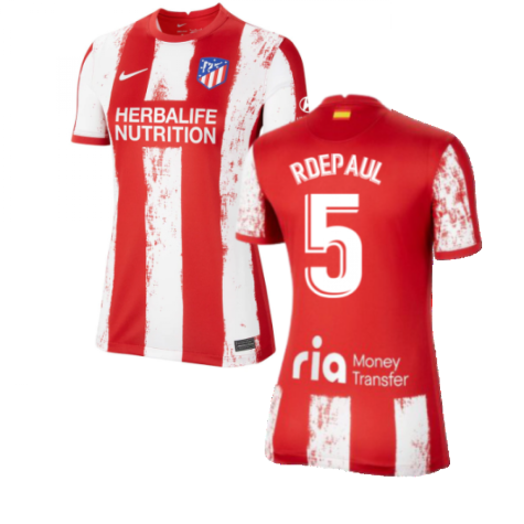 2021-2022 Atletico Madrid Womens Home Shirt (R DE PAUL 5)