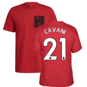 Man Utd 2021-2022 STR Graphic Tee (Red) (CAVANI 21)