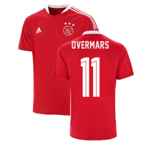 2021-2022 Ajax Training Jersey (Red) (OVERMARS 11)