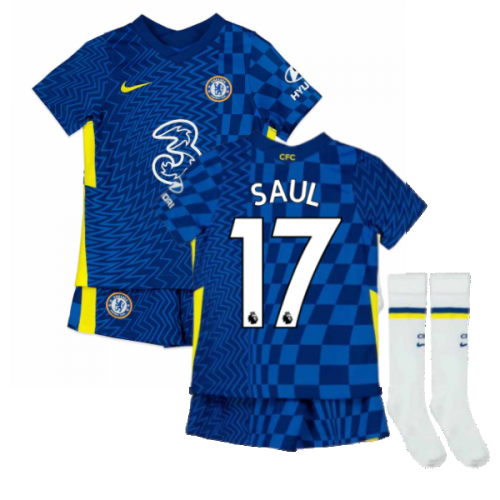 2021-2022 Chelsea Little Boys Home Mini Kit (SAUL 17)