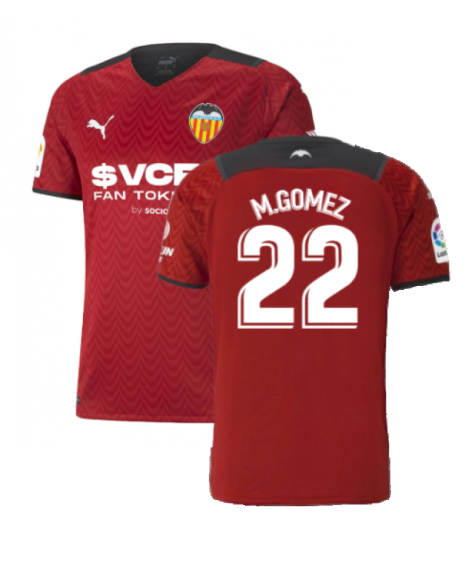 2021-2022 Valencia Away Shirt (M.GOMEZ 22)