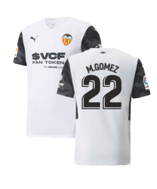 2021-2022 Valencia Home Shirt (Kids) (M.GOMEZ 22)