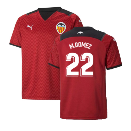 2021-2022 Valencia Away Shirt (Kids) (M.GOMEZ 22)