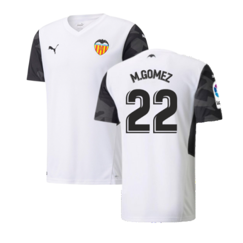 2021-2022 Valencia Home Shirt (M.GOMEZ 22)