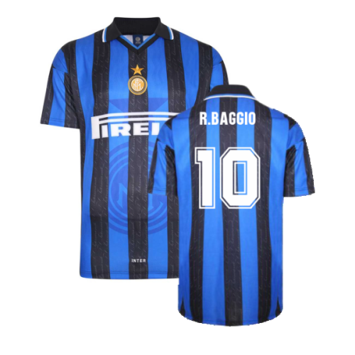 1998 Inter Milan Score Draw Home Shirt (R.Baggio 10)