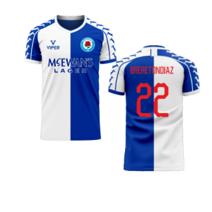 Blackburn 2024-2025 Home Concept Football Kit (Viper) (Brereton Diaz 22)