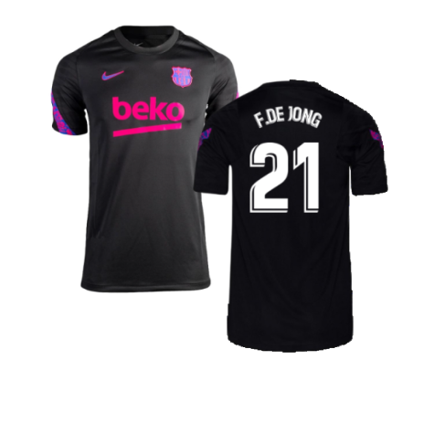 2021-2022 Barcelona Womens 3rd Shirt (F.DE JONG 21)