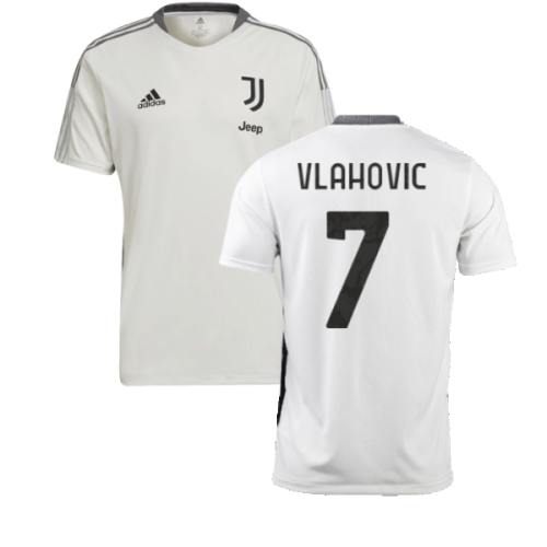 2021-2022 Juventus Training Shirt (White) (VLAHOVIC 7)