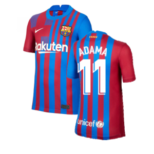 2021-2022 Barcelona Home Shirt (Kids) (ADAMA 11)