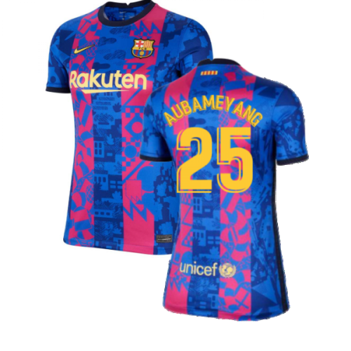 2021-2022 Barcelona Womens 3rd Shirt (AUBAMEYANG 25)