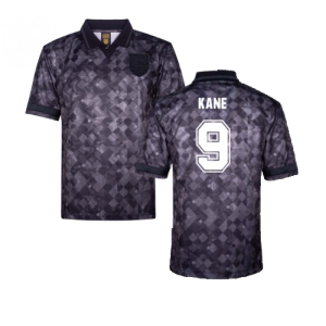 England 1990 Black Out Retro Football Shirt (Kane 9)