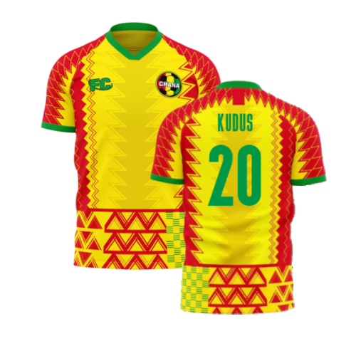 Ghana 2022-2023 Home Concept Football Kit (Fans Culture) (KUDUS 20)