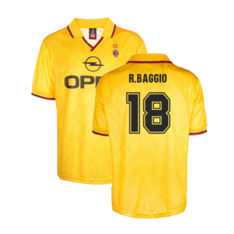 AC Milan 1995-1996 Third Retro Shirt (R.Baggio 18)