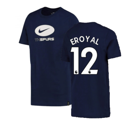 2022-2023 Tottenham Swoosh Tee (Navy) (E ROYAL 12)