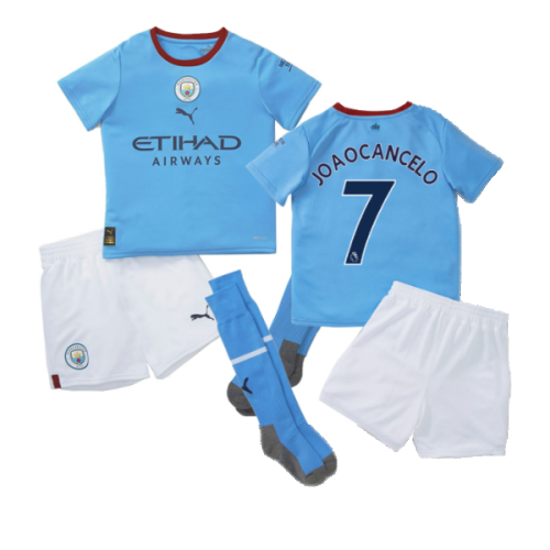 2022-2023 Man City Home Mini Kit (JOAO CANCELO 7)