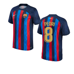 2022-2023 Barcelona Home Shirt (Kids) (PEDRI 8)