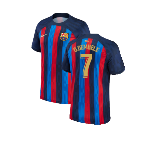 2022-2023 Barcelona Home Shirt (Ladies) (O.DEMBELE 7)