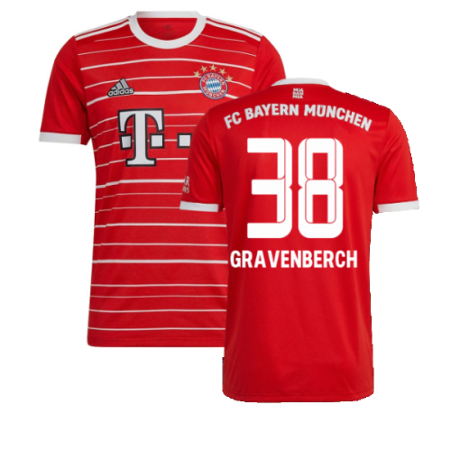 2022-2023 Bayern Munich Home Shirt (GRAVENBERCH 38)