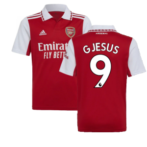 2022-2023 Arsenal Home Shirt (Kids) (G JESUS 9)