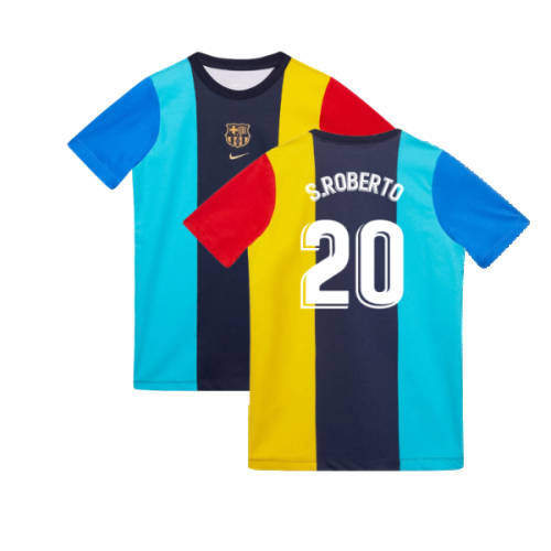 2022-2023 Barcelona Voice Tee (Obsidian) (S.ROBERTO 20)