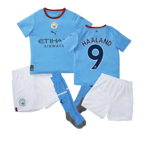 2022-2023 Man City Home Mini Kit (HAALAND 9)