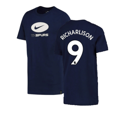 2022-2023 Tottenham Swoosh Tee (Navy) (RICHARLISON 9)