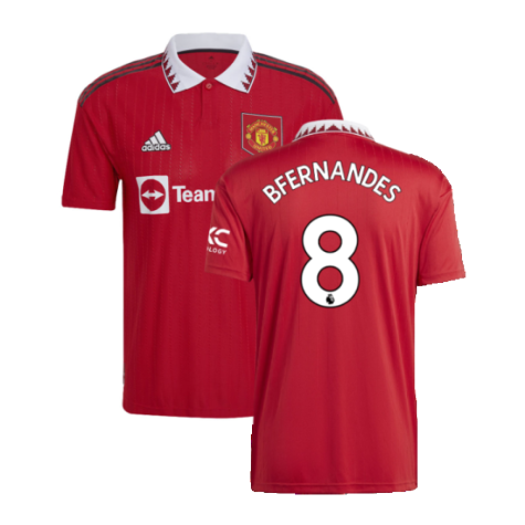 2022-2023 Man Utd Home Shirt (B FERNANDES 8)