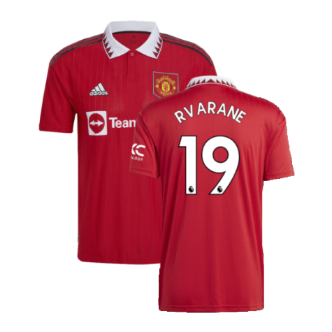 2022-2023 Man Utd Home Shirt (R VARANE 19)