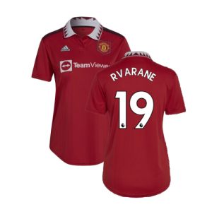 2022-2023 Man Utd Home Shirt (Ladies) (R VARANE 19)