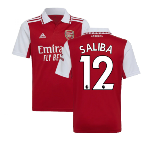 2022-2023 Arsenal Home Shirt (Kids) (SALIBA 12)