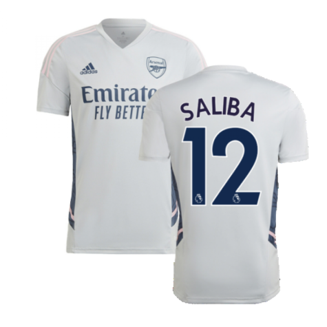 2022-2023 Arsenal Training Shirt (Clear Onix) (SALIBA 12)