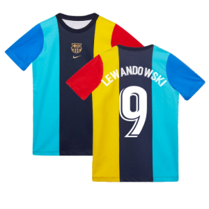 2022-2023 Barcelona Voice Tee (Obsidian) (LEWANDOWSKI 9)