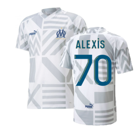 2022-2023 Marseille Pre-Match Jersey (White) (ALEXIS 70)