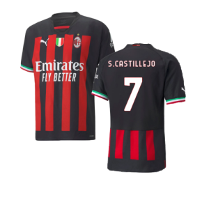 2022-2023 AC Milan Training Jersey (Red) - Kids (R.LEAO 17)