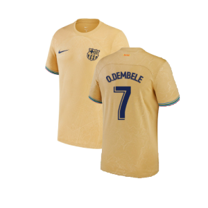 2022-2023 Barcelona Away Shirt (Kids) (O.DEMBELE 7)